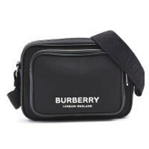 Burberry logo shoulder bag crossbody black nylon